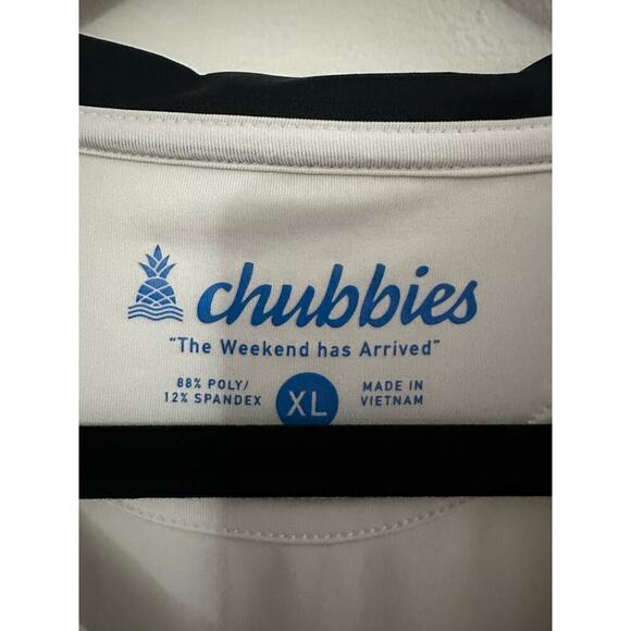 CHUBBIES Paint Splash Performance Men’s Tennis Polo Shirt - XL - Picture 3 of 4